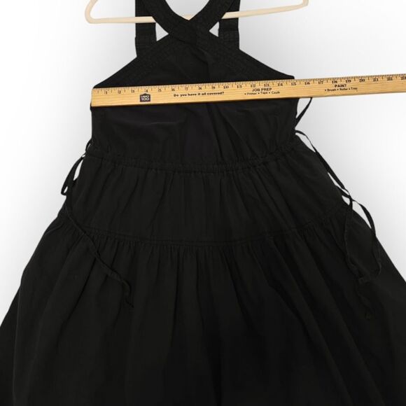 Madewell 100% Cotton Black Halter Midi Sundress Sz 2 - Picture 13 of 16